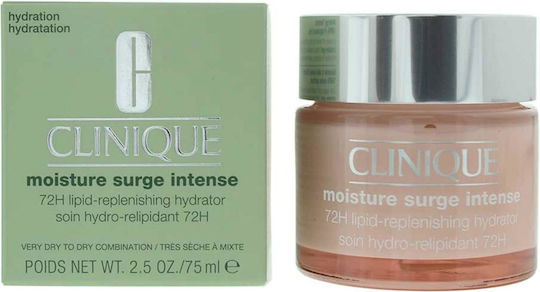 Clinique Moisture Surge Автоматично Презареждащ Богат 72-Часов Хидратиращ Гел За Лице С Хиалуронова Киселина И Алое Вера 75мл