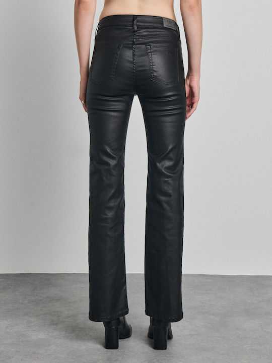 Дамски Дънки Камбанка с Bootcut Кройка Черен