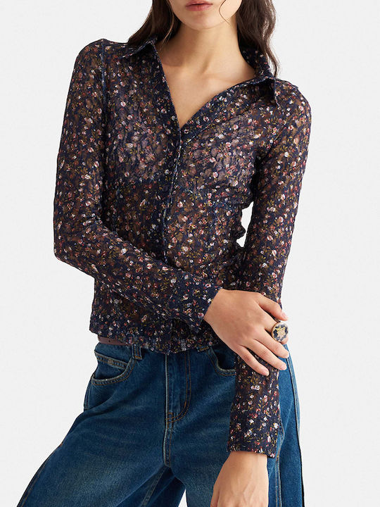 attrattivo Cămașă de damă cu mânecă lungă Multi Floral