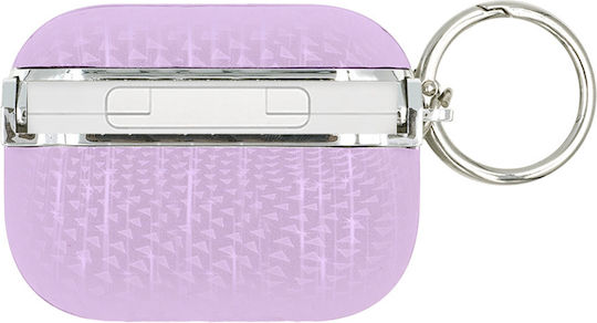 Sonique Meteor Plastic Case With Hook In Purple Colour For Apple AirPods Pro