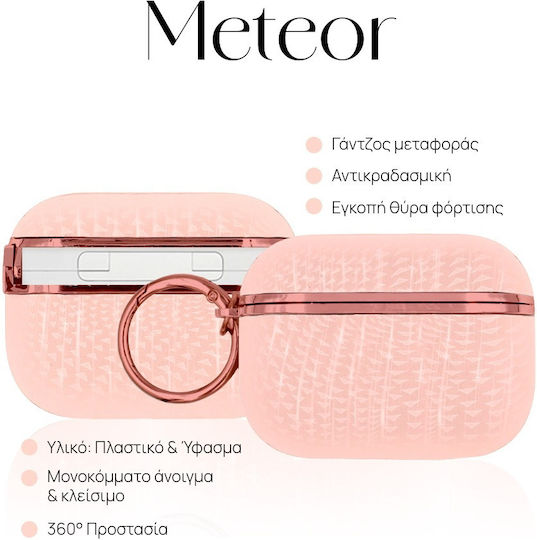 Sonique Meteor Kunststoffhülle Mit Haken In Rosa Für Apple AirPods Pro 3