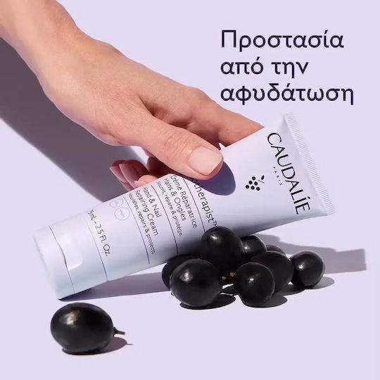 Caudalie Vinotherapist Feuchtigkeitsspendende & Wiederherstellende Hand- und Nagelcreme Für Rissige Hände 75ml