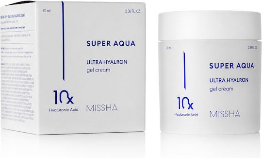 Missha Super Aqua Ultra Hyalon Хидратиращ Крем За Лице С Хиалуронова Киселина 70мл