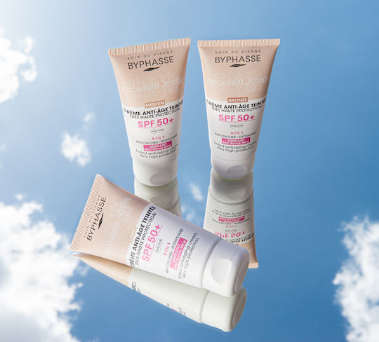 Byphasse Bronze Cream Face Day Tinted and SPF50 50ml