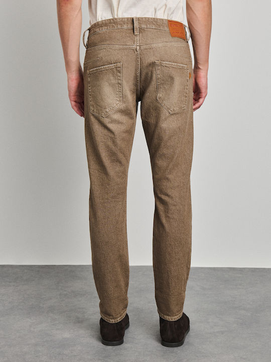 Herren Jeanshosen Regulär Fit Braune