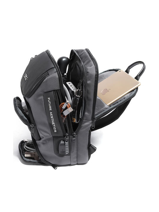 Herren Schulter / Crossbody Tasche Grau
