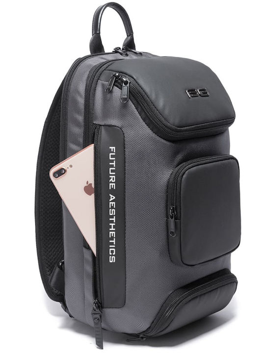 Herren Schulter / Crossbody Tasche Grau