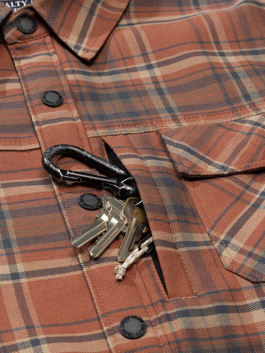 Long Sleeve Flannel Shirt Russet