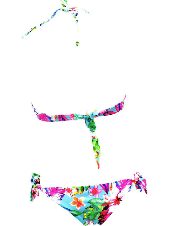 Byblos Γυναικείο Τριγωνικό Μαγιό Set K 885540 Col Acqua Flowers Bikini Byblos Γυναικείο Τριγωνικό Μαγιό Set K 885540 Col Acqua Flowers Bikini