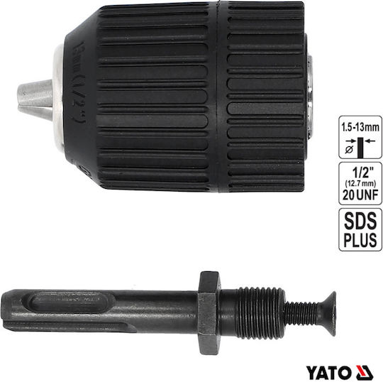 Yato Self-Locking Drill Chuck 13mm 1/2" SDS Plus