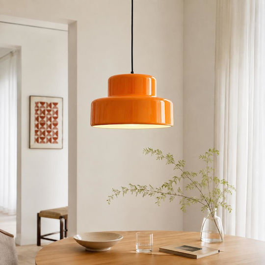 Next Orange Pendant Ceiling Light 34x34x21cm Next Orange Pendant Ceiling Light 34x34x21cm