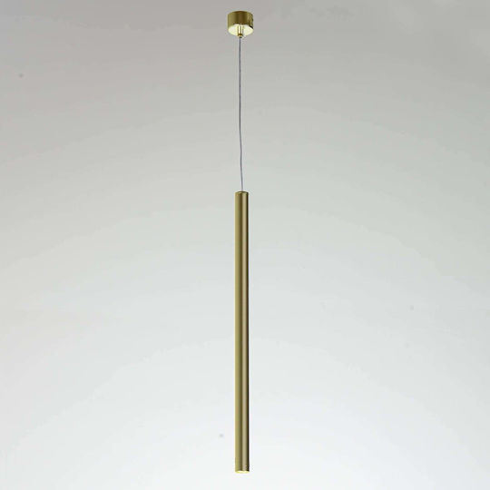 Light Prestige Lungo Lustră Auriu cu Dulie G9 150x5cm.