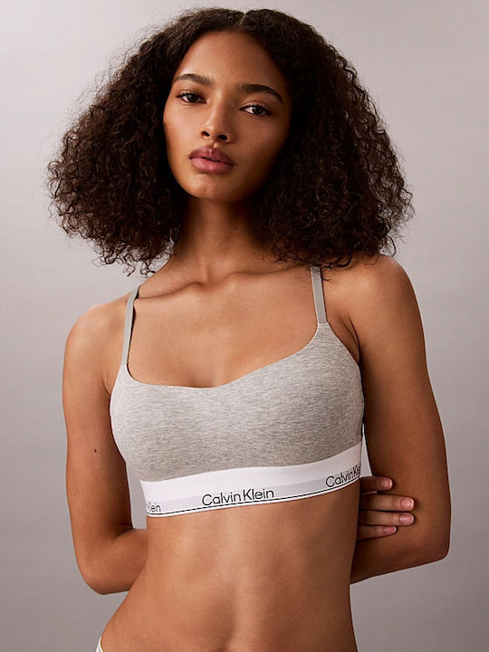 Calvin Klein Дамско Бралети Light Lined Лека Стабилна Подплата Сив Меланж