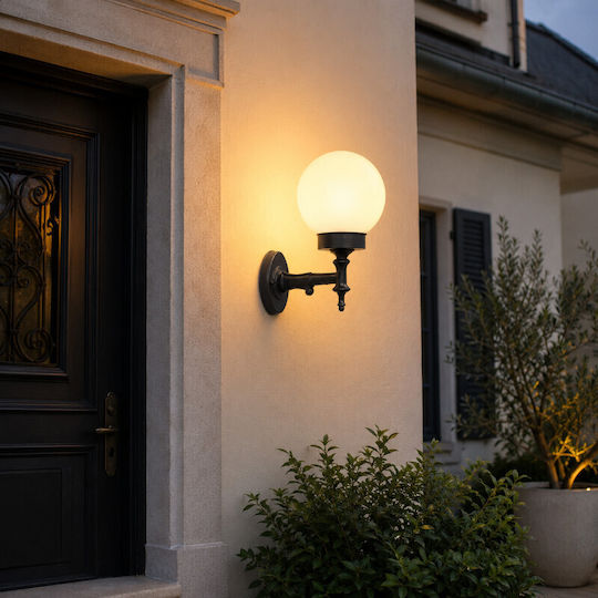 Elvhx Wall-Mounted Outdoor Lighting Lantern Black Elvhx Wall-Mounted Outdoor Lighting Lantern Black