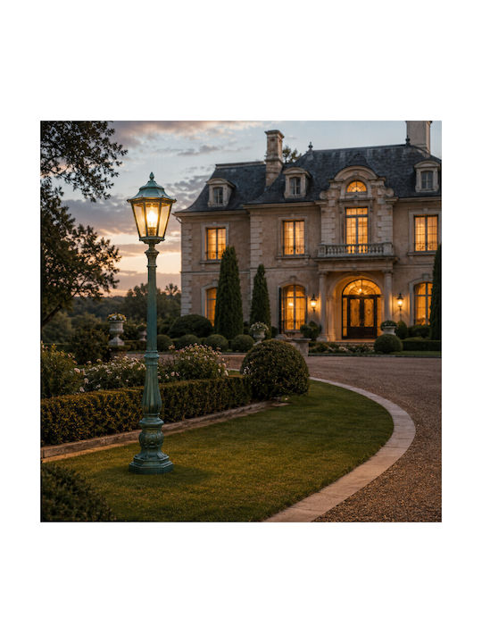 Elvhx Elvhx Outdoor Floor Lamp Post with Warm White Light Black