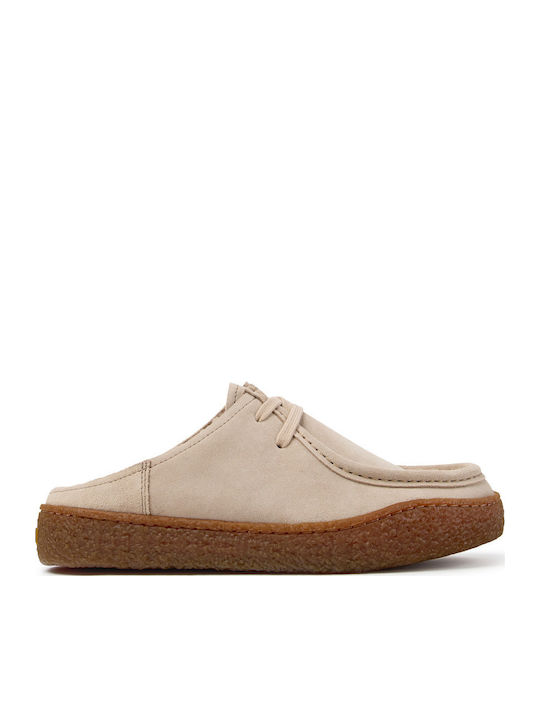 Suede Women's Winter Slippers Beige