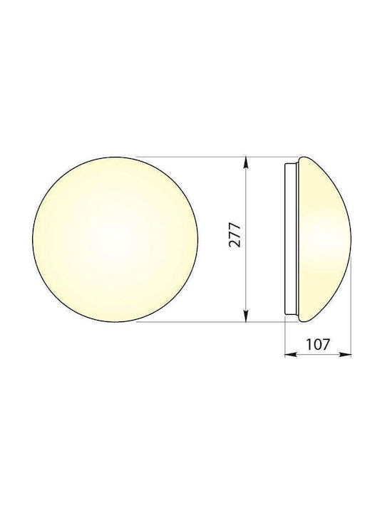 Gtv Deckenleuchte 25cm