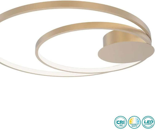 Fan Europe Diem Таванно осветление 61.5бр Златист с Вграден LED