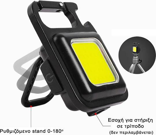 Speras Rechargeable LED Keychain Flashlight with Maximum Brightness 300lm