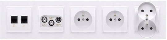 Simon 10 Schuko Single Power Socket Module 16a 250v Screw Terminals Matt Black Cgsz1z.01/49
