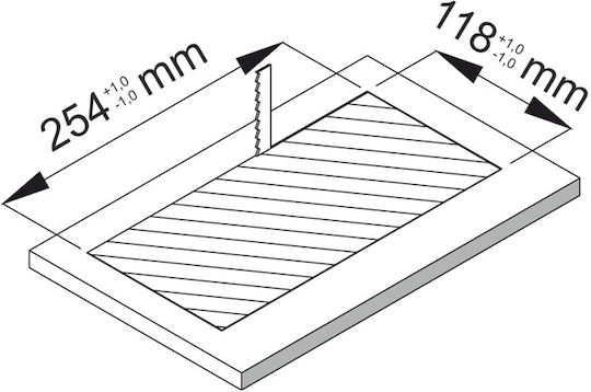 Design Light Διπλή Χωνευτή Πρίζα Ρεύματος με Καπάκι Μαύρη