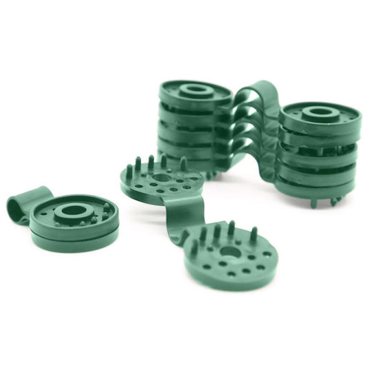 Bradas Garden Fencing Supplies from Plastic 10 Pieces Green
