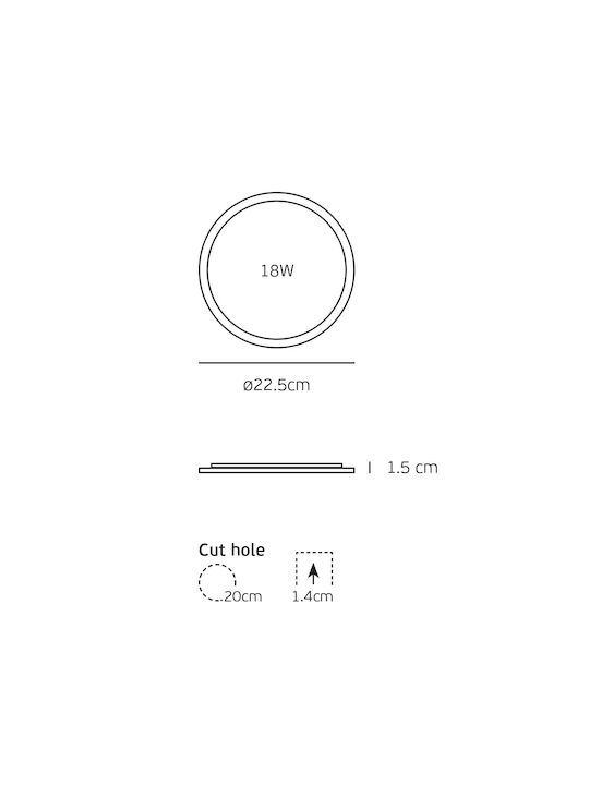 VK Lighting Spot Încastrat Metalic cu LED Încorporat și Lumină Albă Reglabilă Gri 22.5x22.5cm VK Lighting Spot Încastrat Metalic cu LED Încorporat și Lumină Albă Reglabilă Gri 22.5x22.5cm
