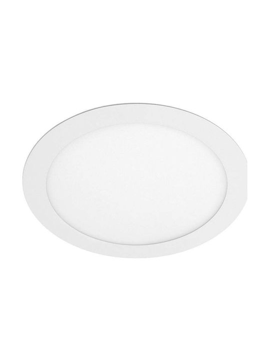 Gtv Χωνευτό Σποτ με Ενσωματωμένο LED και Θερμό Λευκό Φως Λευκό