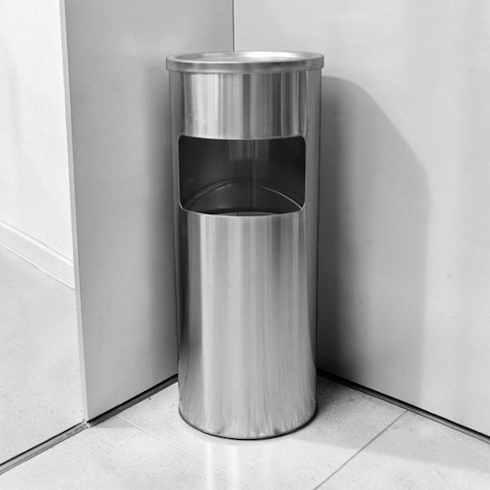 Metallischer Abfallbehälter 17lt Inox