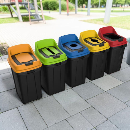 Planet Coș De Gunoi Din Plastic Pentru Reciclare 50lt Albastru