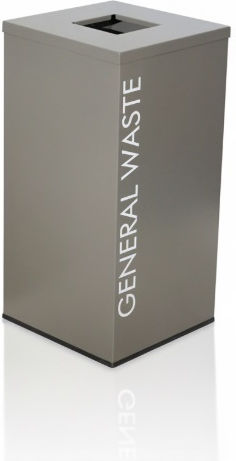 Molyto Elegance Recycling Metallic Waste Bin 80lt White