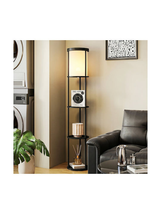 HomCom Floor Lamp Black