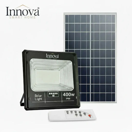 Smart Lumini De Inundație Cu Led-uri Solar Etanș 400W Alb Rece 6500K Cu Senzor De Mișcare Și Telecomandă IP66