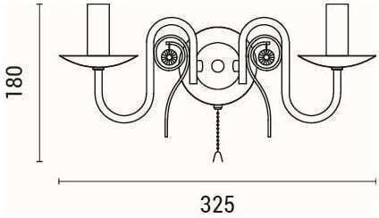 Eurolamp Lamp Wall with Socket E14 Transparent 21x30cm