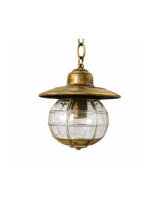 Elvhx Outdoor Hanging Ceiling Light with Integrated LED in Silver Color 6833-6834