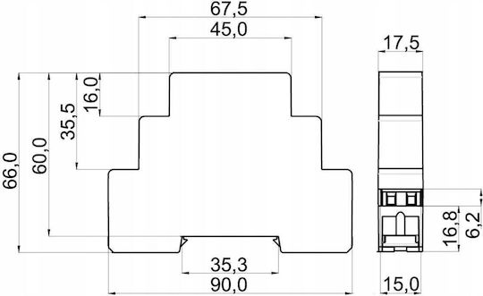 Zamel Zamel Elektrische Schaltpaneel-Druckknopfschalter Raglext10000329