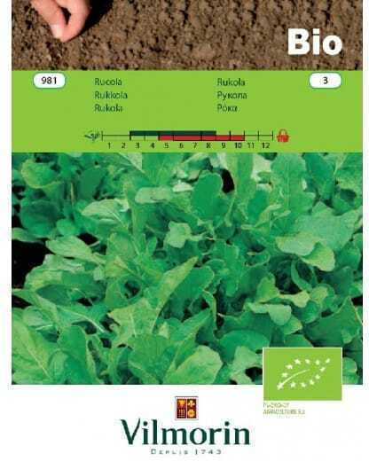 Vilmorin Σπόροι Ρόκας Βιολογικής Καλλιέργειας Eruca Sativa