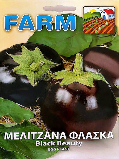 Σπορος Μελιτζανα Φλασκα Black Beaute Natura