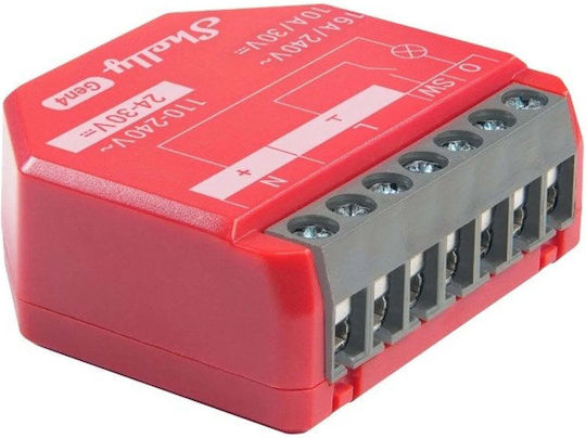 Shelly Smart Switch Wi-Fi, Bluetooth & ZigBee 16A 2τμχ Shelly_1PM_Gen4_2er