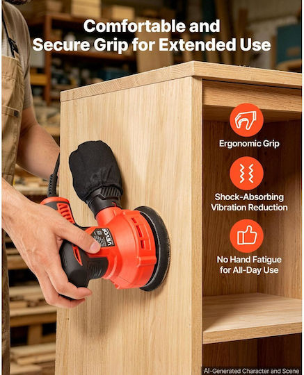 Vevor YSGDSGJSDKD50LY87001V2 Eccentric Sander 127mm Electric 250W with Speed Setting