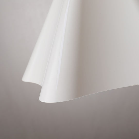 Agora Lighting Adjustable White Ceiling Light with E27 Socket 35x35cm