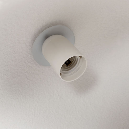 Agora Lighting Πλαφονιέρα Οροφής 45εκ. Λευκή με Ντουί E27
