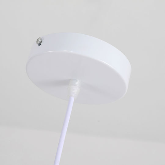 Agora Lighting Deckenleuchte Weiß mit Lampenbirnensockel E27 27x27cm