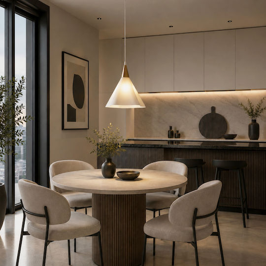 Agora Lighting Adjustable White Ceiling Light with E27 Socket 35x35cm