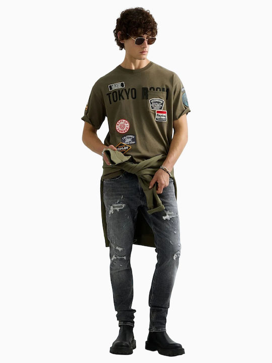 Herrenblusen T-Shirt Grün