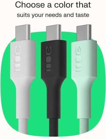 Green Cell Cablu USB-C tată - USB-C 100W PD Verde 2m KABGC100PS200MG