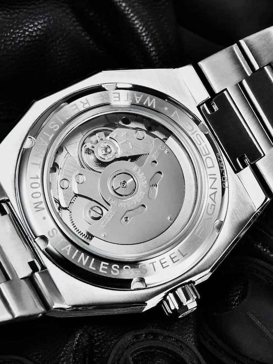 Pagani Design Ceas Barbati 40mm Automat cu Bratara Metalica Blue/Silver