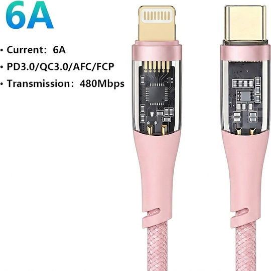 Leewello USB-C Zu Lightning Kabel Rosa 1m 783020-Pink