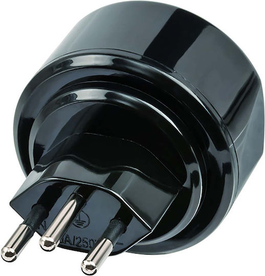 Brennenstuhl Adaptor de călătorie Europa către Elveția IP20 10A Negru