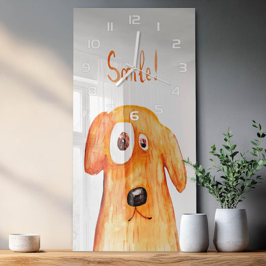 Tulup Детски стенен часовник Куче 30x60cm